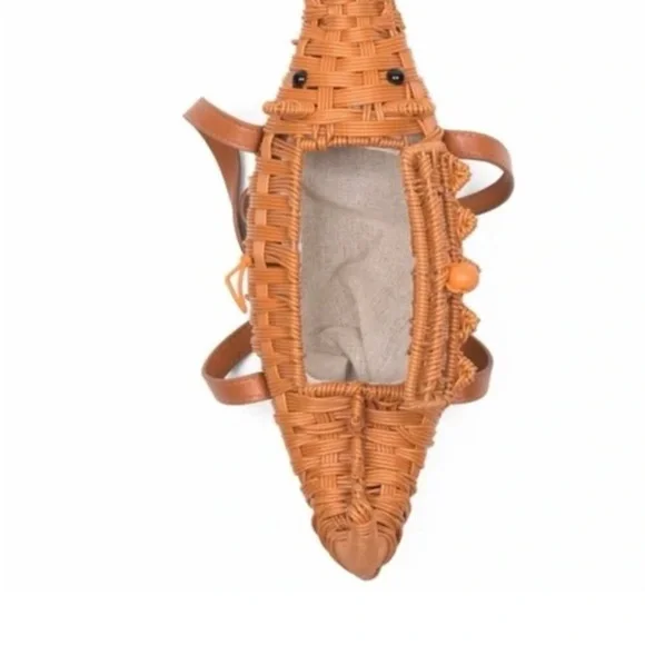 Viral Rare Tommy Bahama Crocodile clutch novelty statement bag - Picture 6 of 10